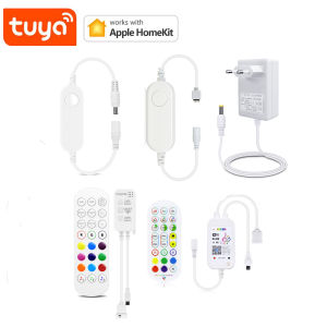 Homekit Smart Home RGB Led ControllerTuya LED Strip ControllerWifi Switch for 12V EU US Plug Power Supply 5050/2835 Neon Light
