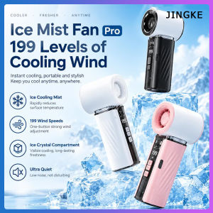 Portable Misting Fan 1-199 Speed Turbo Cooling Fan 4000mAh Rechargeable Mini Fan with LED Digital Display Water Spray Fan for Outdoor Travel Office