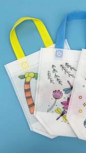 1-10pcs Sets DIY Graffiti Bag with Markers Handmade Painting Non-Woven Bag for Children Arts Crafts Color Filling Drawing Toys
