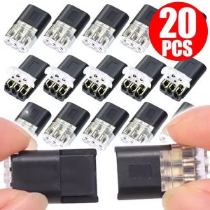 20PCS Fast Plug Wire Connector D3 Three Wire Interconnect Waterproof Connector Wire Cable Automotive Strip Terminal Connection