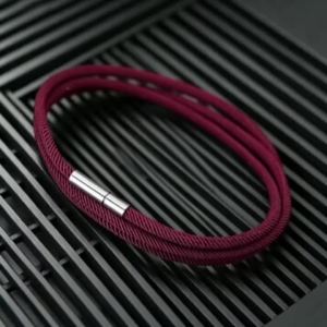 Vòng Tay Nam Độc Đáo Dây 3mm 3 Lớp Nhiều Màu Sắc Phong Cách Đa Năng Phụ Kiện Đeo Tay Kiểu Dây Thừng Tròn Dân Tộc