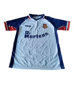 JERSEY BOLA WEST HAM RETRO DR. MARTENS 1999 AWAY/BAJU JERSEY CUSTOM FULLPRINT/FREE NICKNAME DAN NOMOR