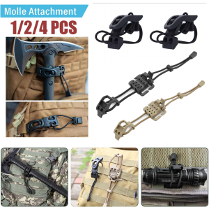 1/2pcs Binding Clip Portable MOLLE Gear Organizer Fastener Multifunction Hanging Buckle Outdoor Backpack Vest Accessories