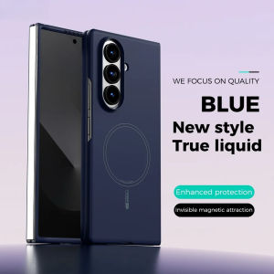 Original Liquid Silicone Magnetic Phone Case For Samsung Galaxy Z Fold 8 Ultra 7 6 5 For Magsafe Shockproof Protect Cover Funda