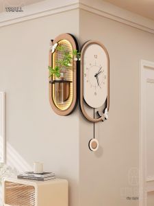 CTYLIGHTZ | French Cream Style Innovative Double-Sided Corner Wall Clock