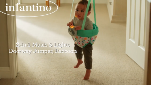 Infantino : 2-in-1 Music & Lights Doorway Jumper Fox - จั๊มเปอร์ พร้อมเสียง เพลงและไฟ