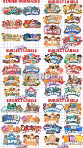 Back To School Sticker Subject Label with Your Childs Name for Easy Identification & Organization of School Supplies Students