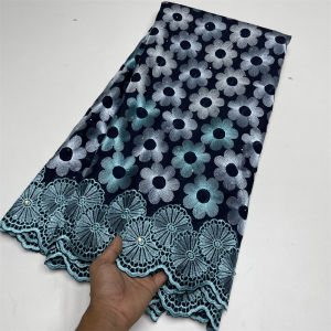 Nigerian Swiss Voile Lace In Switzerland Embroidered Cotton African Lace Fabric 2024 High Quality For Women Wedding Party XT3621