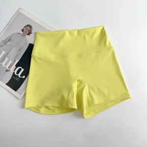 ผู้หญิงกีฬา Biker กางเกงขาสั้นผู้หญิง Naked Feeling เอวสูงกางเกงขาสั้นโยคะ Push Up ฟิตเนสกางเกงขายาว Tummy Control โยคะกางเกงขาสั้น Slim 🩳 👍