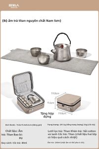 The Primitive | Bộ Trà Du Lịch Bằng Titanium Sạch