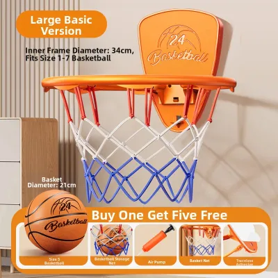 XINGE | Silent Childrens Basketball Hoop Home Use Toys for 3-6 Year Old Boys