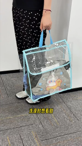 Túi Nhựa PVC Trong Suốt Đa Năng Chống Nước Đựng Sách Vở Tài Liệu LILA TUITREOWC38
