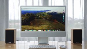KISONLI Speaker Komputer/Laptop/PC 2.0 Multimedia USB X23 Model Kayu Volume Control