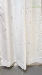 【 LANGSIR RAYA 𝟐𝟎𝟐𝟒 】Linen World | Sheer Golden Line Langsir Ruang Tamu Dapur Bilik Tidur #sheerlangsirjarang#murah#langsirbercorak#langsirpintutingkap