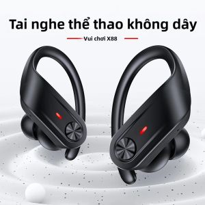 Tai Nghe Không Dây Bluetooth V5.3 Chống Nước IPX7 Với Mic Khử Tiếng Ồn Thời Gian Chơi Nhạc 80 Giờ Dành Cho Điện Thoại iOS & Android