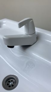WATERTEC Singki Plastik Full Set Ecowash102 Plastic Wash Basin Bilik Air Bathroom Sink Washbasin Toilet Tandas Basuh Tangan [ichiban DIY]