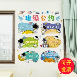 Classroom Decoration Wall Stickers Primary School Kindergarten Cultural Construction Hygiene Corner Educational Decor