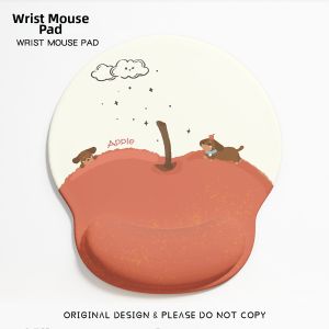 KALLDUN | Cute Grape Cat Wrist Rest Mouse Pad Computer Desk Mat