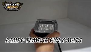 Lampu Tembak CWL 6 Mata Lampu Sorot Tembak LED Bar CWL 6 Titik Mata Led Cree Lampu Tembak Sorot 6 Mata