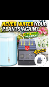 [SG Stock] Solar Powered Automatic Drip Irrigation System | 2000mAh Battery | Smart Garden Watering Timer | 10M Micro Drip Kit | USB Charging