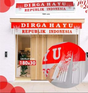 garland dirga hayu republik indonesia banner rumbai panjang -+25meter