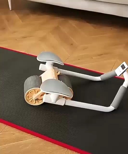 Wheel 2in1 Roller Wheels Plank Trainer Alat Olahraga Push Up Rumah Fit Wheel Abdominal Core/ push up orange / alat push up murah