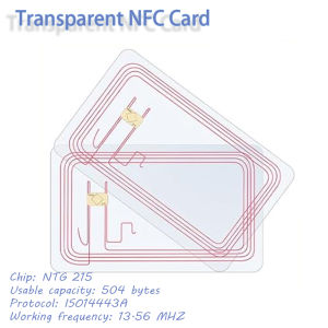 Transparent NFC Card Blank NFC Tags NFC Programmable Rewritable NFC 215 Tags NFC Clear Card Compatible With for Amiibo
