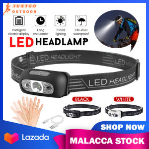 Mini LED Headlamps Ultra Bright Powerful COB XPE 500LM Camping Headlight Body Motion Sensor Induction Flashlight Portable Outdoor Headlamp