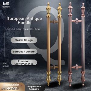 Retro Style Rose Gold Large Door Handle