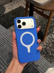 Dopamine Inspired Klein Blue Magnetic Liquid Silicone iPhone Case