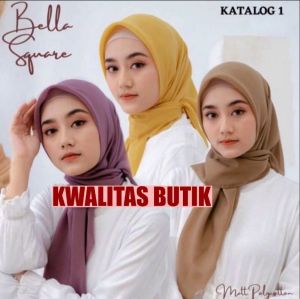 Kerudung Segiempat Bella Square Polycotton: Jilbab Bella Square Terlengkap