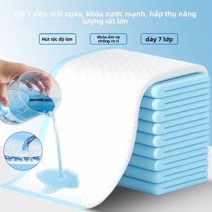 MONLEYTA | Thảm thấm nước dày cho chó Thảm vệ sinh cho thú cưng Thảm thấm nước dùng một lần Thảm thấm nước loại bỏ mùi nhà vệ sinh cho chó