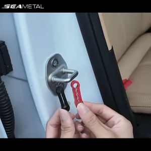 SEAMETAL 4/8PCS Car Door Lock Shock Absorber Buffer Damping Seal Shock Protector Car Door Latch Shock Absorption Cushion