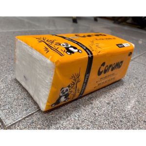 Khăn giấy rút lụa Corona siêu dày mịn cao cấp ( 500 tờ 3 lớp) khăn giấy ăn khăn giấy lụa rút/khăn giấy vệ sinh/Giấy hàng không