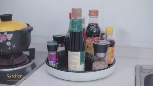 Lazy Susan Rotating Organizer Non-Slip Smooth Spinning Kitchen Racks Organizer (ECOCO by renemos)
