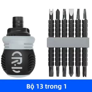 Bộ Tua Vít Mini Từ Tính Đa Năng Đầu Phillips Đầu Dẹt Đầu Torx Đầu Lục Giác Hai Đầu Làm Từ Thép Chrome-Vanadium Dụng Cụ Cầm Tay Dùng Trong Công Nghiệp