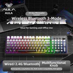 AULA | Bluetooth Silent Mechanical Keyboard Wireless