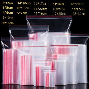 100 Chiếc Túi Nilon Nhỏ Có Khóa Kéo Trong Suốt Dùng Để Hút Chân Không Bảo Quản Giày Túi Nhựa Trong Suốt Thân Thiện Với Môi Trường Dùng Để Sắp Xếp Đồ Dùng Nhà Bếp
