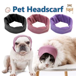 Elastic Pet Headscarf Dog Noise-proof Grooming Earmuffs Pet Ear Cover Warm Head Wrap Pet Accessories