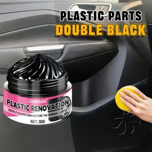 LOORSAN Plastic Repair Paste Kit - Universal Body Gloss Agent Tire Whitening Wax Interior Bumper Dashboard Scratch Repair Tool