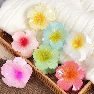 🔥Gradient Flower Hair Claw Clip Colorful Women Fashionable Shark Clip Hair Accessory LovelylifeFu👍