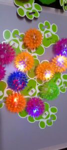 Đồ chơi chó mèo/ đồ chơi bóng gai ma thuật phát sáng và âm thanh cho chó mèo