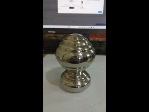 Mahkota Garis Stainless 2 1/2" aksesori hiasan tangga pagar