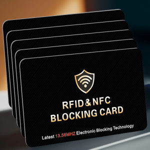 RFID Blocking Card 5 Pack Bank Debit Credit Card Protector Anti-Theft Contactless NFC Blocker Entire Wallet Protection