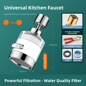 MONLEYTA | Kitchen Faucet Filter Extender Home Drinking Water Purifier Splash Proof Spout Filter Purification Tool