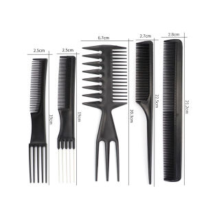 Amoki 10 Pcs/set Styling Comb Black Professional Salon Hair Styling Barbers Brush Combs Set