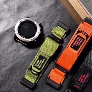 22mm 26mm Nylon Quick Fit Strap For Garmin Fenix 6X 6 Pro 7 7X Solar 5 5X Plus 3 3HR Tactix 7Pro Sport Quickfit Bracelet Band