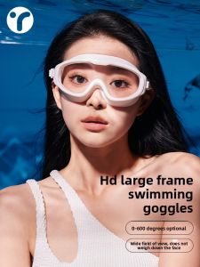INRT | High-Definition Anti-Fog Waterproof Swim Goggles for Women with Prescription