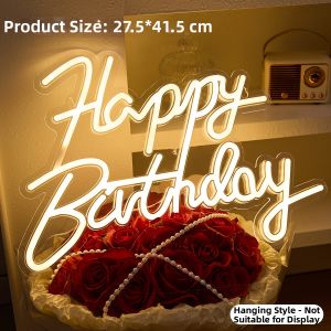 BEAUTY IN THE LIGHT | Birthday Celebratory LED Neon Sign
