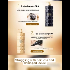800ml 100ml +Caviar Deluxe Hair Shampoo large volume and gentle formulation for hair